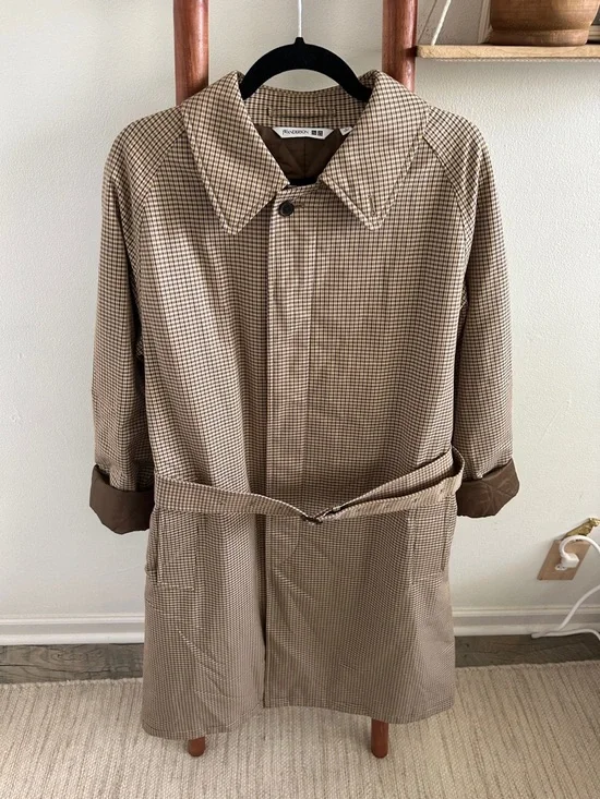 NWOT JW Anderson x Uniqlo plaid trench coat - Picture 3 of 12
